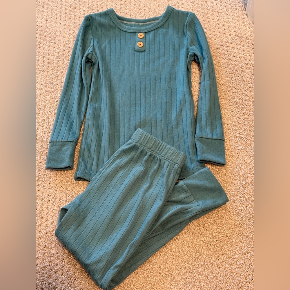 Cloud Island teal pajamas